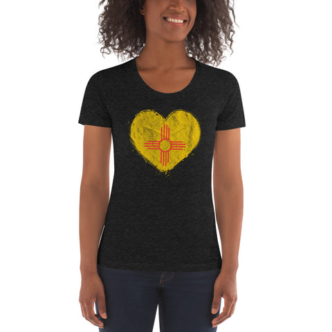 Grunge Zia Heart - Women's crew neck t-shirt