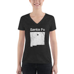 Santa Fe Love - Women's fashion deep v-neck t-shirt