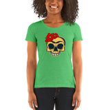 Frida Kahlo Skull - Women's short sleeve t-shirt